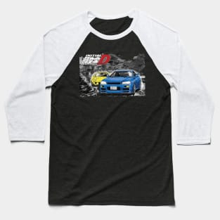 INTIAL D fd VS GTR R34 RX7 BATTLE ANIME Baseball T-Shirt